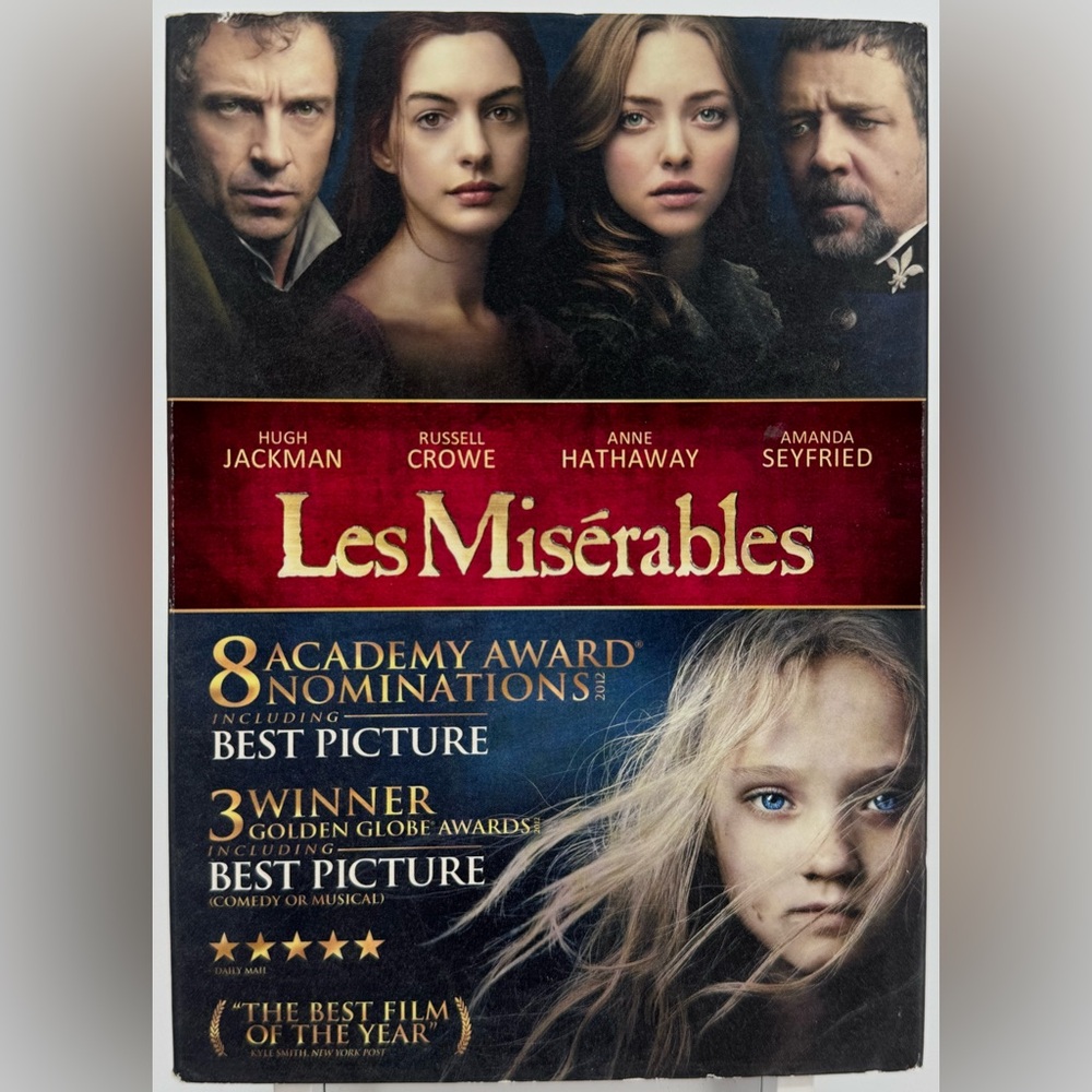 Les Misérables on DVD with Slipcover